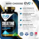 EVO NUTRITION Creatine Monohydrate Tablets 3000mg
