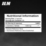 L-Carnitine Capsules 1000mg – Vegan – 120 Count