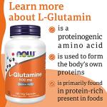 Now Foods L-Glutamine 500mg Vegan Capsules