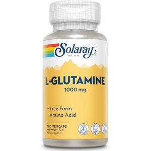 Solaray L-Glutamine Vegan Capsules - 100 Count