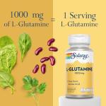 Solaray L-Glutamine Vegan Capsules - 100 Count