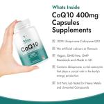 Vinco CoQ10 400mg - Antioxidant Capsules for Energy
