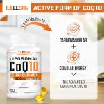 Liposomal CoQ10 Ubiquinol 600mg for Heart & Energy