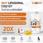 Liposomal CoQ10 Ubiquinol 600mg for Heart & Energy