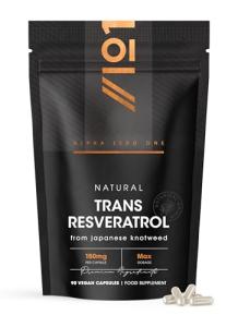 High Strength Natural Trans-Resveratrol 90 Vegan Capsules