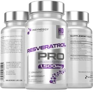 Resveratrol PRO 1500MG Vegan Antioxidant Capsules