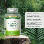 Vitamin A 10,000 IU Softgels - 60 Count