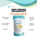 Vitamin E 400 IU Softgels for Skin Health