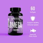 Warrior Omega 3 Fish Oil 1000mg - 60 Softgels