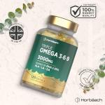 Triple Omega 3 6 9 Capsules 3000mg - 120 Count