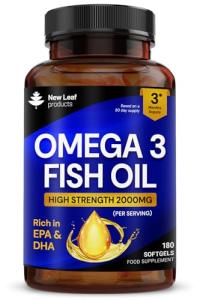 Omega 3 Fish Oil 2000mg Capsules with Vitamin E