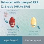 Vegan DHA & EPA Omega 3 Algae Oil Softgels