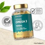 Vegan Omega 3 DHA Algae Oil Softgels 1500mg