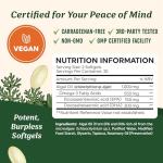 Vegan Omega 3 Algae Oil Softgels for Health
