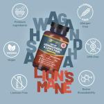 High Strength KSM-66 Ashwagandha & Lion's Mane Tablets