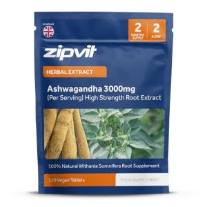 Zipvit Ashwagandha 3000mg Stress Relief Tablets