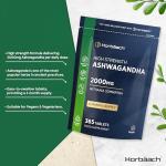 High Strength 2000mg Ashwagandha 365 Vegan Tablets
