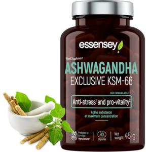 Essensey Ashwagandha KSM-66 - Stress Relief & Vitality