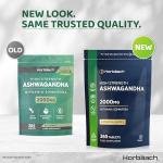 High Strength 2000mg Ashwagandha 365 Vegan Tablets