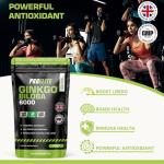 High Strength Vegan Ginkgo Biloba 6000mg, 180 Tablets