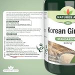 Korean Ginseng 600mg for Energy & Immunity