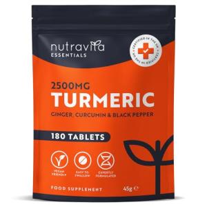 High Strength Turmeric Tablets with Black Pepper 180ct