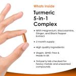 High Strength Turmeric 5-in-1 Complex Capsules