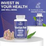 Valerian Root 4000mg Tablets for Stress Relief