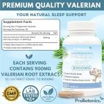 Organic Valerian Root 900mg for Better Sleep