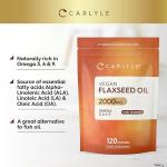 Flaxseed Oil Capsules 2000mg – 120 Count