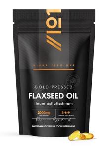 Flaxseed Oil 2000mg Vegan Softgels - 90 Count