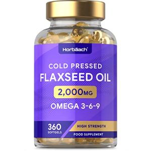 Flaxseed Oil Capsules 2000mg | 360 Count