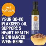 Vegan Flaxseed Oil - Omega 3, 6, 9 Rich
