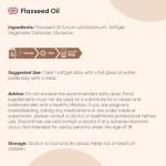 Vegan Flaxseed Oil Softgels - 180 Count