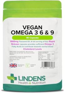Lindens Vegan Omega 3, 6 & 9 Capsules