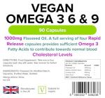 Lindens Vegan Omega 3, 6 & 9 Capsules