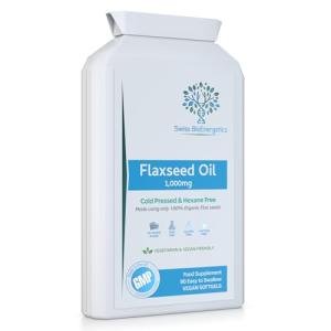 Vegan Flaxseed Oil Capsules 1000mg - 90 Soft Gels
