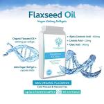Vegan Flaxseed Oil Capsules 1000mg - 90 Soft Gels