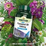 Flaxseed Oil 1000mg Omega-3 Softgels - 90 Capsules