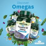 Flaxseed Oil 1000mg Omega-3 Softgels - 90 Capsules