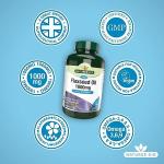 Nature's Aid Flaxseed Oil 1000mg Omega-3 Softgels