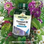 Nature's Aid Flaxseed Oil 1000mg Omega-3 Softgels