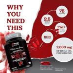 Nu U Nutrition Antarctic Krill Oil 2000mg 150 Softgels