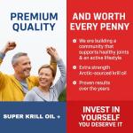High Strength 2000mg Krill Oil Capsules - 90 Softgels