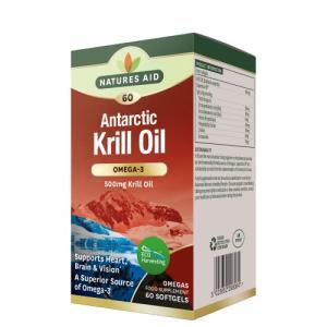 Nature's Aid Krill Oil 500mg Softgels - Omega-3 Support