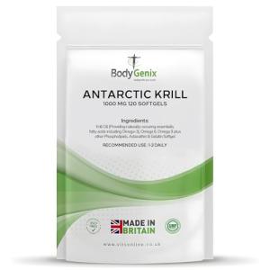 Bodygenix Antarctic Krill Oil Softgels - 1000mg Omega 3