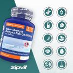 Zipvit Omega 3 Fish Oil 2000mg - 120 Capsules