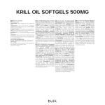 Krill Oil Softgels 500 mg, 60 Count
