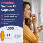 Omega 3 6 9 Fish Oil - 1000mg, 180 Capsules