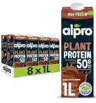 Alpro Chocolate Soya High Protein Drink - 8 Pack